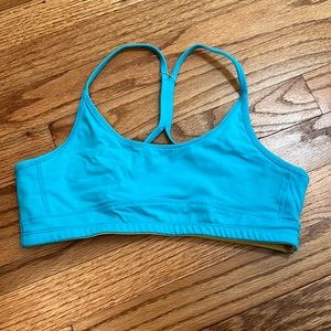blue sports bra